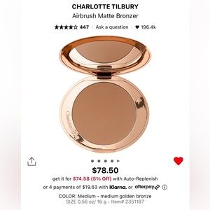 Charlotte Tilbury Airbrush Matte Bronzer